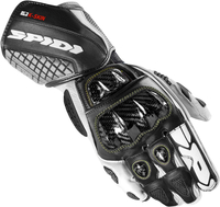 Spidi Carbo Kangaroo Guanti da moto,  nero-bianco,  dimensione XL per uomo