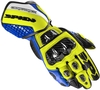 Spidi Carbo Track Evo Guanti moto,  blu-giallo,  dimensione XL