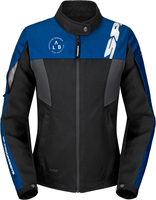 Spidi Corsa H2Out impermeabile Giacca tessile moto da donna,  nero-blu,  dimensione XL per donne