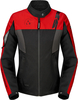 Spidi Corsa H2Out impermeabile Giacca tessile moto da donna,  nero-rosso,  dimensione XL per donne