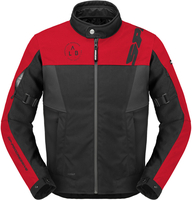 Spidi Corsa H2Out impermeabile Moto Tessile Giacca,  nero-rosso,  dimensione XL per uomo