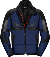 Spidi Crossmaster Giacca tessile moto,  nero-blu,  dimensione M per uomo