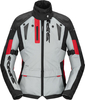 Spidi Crossmaster Giacca tessile moto,  nero-grigio-rosso,  dimensione XS per donne