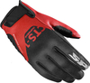 Spidi CTS-1 K3 Guanti da moto,  nero-rosso,  dimensione L per uomo