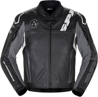 Spidi DP Progressive Giacca di pelle da moto,  nero-bianco,  dimensione 54 per uomo