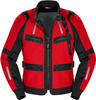 Spidi Enduro Pro Giacca in tessuto da moto,  nero-rosso,  dimensione XL per uomo