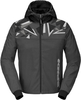 Spidi Evo Sport Felpa con cappuccio da moto,  nero-grigio,  dimensione M per uomo