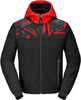 Spidi Evo Sport Felpa con cappuccio da moto,  nero-rosso,  dimensione XL per uomo