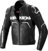 Spidi Evorider 2 Giacca in pelle motociclistica,  nero-bianco,  dimensione 56