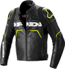 Spidi Evorider 2 Giacca in pelle motociclistica,  nero-giallo,  dimensione 54