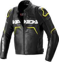 Spidi Evorider 2 Giacca in pelle motociclistica,  nero-giallo,  dimensione 58