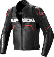 Spidi Evorider 2 Giacca in pelle motociclistica,  nero-rosso,  dimensione 52