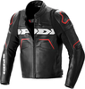Spidi Evorider 2 Giacca in pelle motociclistica,  nero-rosso,  dimensione 56