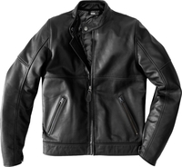 Spidi Mack Giacca moto in pelle,  nero,  dimensione 48 per uomo