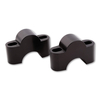 Staffa di bloccaggio LSL aumento 25mm per manubrio Ø28, 6mm,  nero