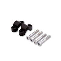 Staffa morsetto LSL aumento 15mm per manubrio Ø28, 6mm,  nero