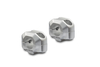 SW-Motech Bar riser per manubrio Ø 22 mm - H=15 mm.,  argento