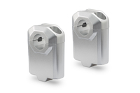 SW-Motech Bar riser per manubrio Ø 22 mm - H=50 mm.,  argento