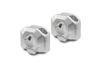SW-Motech Bar riser per manubrio Ø 28 mm - H=20 mm.,  argento