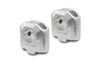 SW-Motech Bar riser per manubrio Ø 28 mm - H=30 mm.,  argento