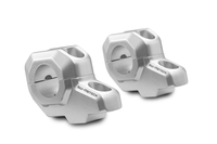 SW-Motech Bar schienale per manubrio Ø 28 mm - H=30 mm. Schienale 22 mm.,  argento