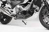 SW-Motech Engine guard - Nero/Argento. Honda NC700 / NC750 con DCT.,  nero-argento