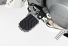 SW-Motech ION Aprilia / BMW / Suzuki Footrest Kit,  nero-argento