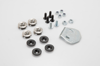 SW-Motech Kit adattatore per ADVENTURE-RACK - Nero. Per TRAX ADV/ION/EVO.,  nero-argento