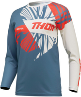 Thor Sector Split Maglia Motocross Donna,  bianco-rosso-blu,  dimensione L per donne