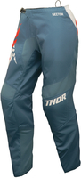 Thor Sector Split Pantaloni Motocross Donna,  bianco-rosso-blu,  dimensione 24 per donne