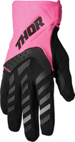 Thor Spectrum Touch Guanti da motocross da donna,  nero-rosa,  dimensione S per donne