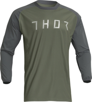 Thor Terrain Maglia Motocross,  grigio-verde,  dimensione L