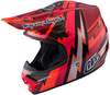Troy Lee Designs Air Beams Casco Moto Cross,  rosso,  dimensione S per uomo