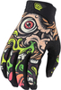 Troy Lee Designs Air Bigfoot Guanti Motocross Giovani,  nero-verde,  dimensione L