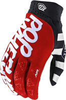 Troy Lee Designs Air Pop Wheelies Guanti Motocross,  nero-bianco-rosso,  dimensione S