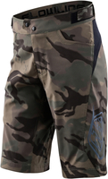 Troy Lee Designs Flowline Shell Spray Camo Pantaloncini da bicicletta per giovani,  verde-multicolore,  dimensione 28
