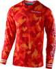 Troy Lee Designs GP Air Confetti Maglia Motocross,  rosso-arancione,  dimensione M