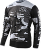 Troy Lee Designs GP Formula Camo Maglia Motocross Giovanile,  nero-grigio-bianco,  dimensione S