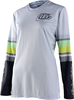 Troy Lee Designs GP Warped Maglia Motocross Donna,  bianco,  dimensione M per donne