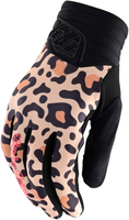 Troy Lee Designs Luxe Leopard Guanti Motocross Donna,  arancione-marrone,  dimensione XL per donne