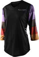 Troy Lee Designs Mischief Rugby Maglia da bicicletta da donna,  nero-multicolore,  dimensione XL per donne