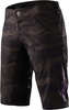 Troy Lee Designs Mischief Shell Brushed Camo Pantaloncini da bicicletta da donna,  verde-multicolore,  dimensione L per donne