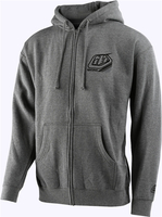 Troy Lee Designs Mix Felpa con cappuccio zip,  grigio,  dimensione S