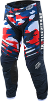 Troy Lee Designs One & Done GP Formula Camo Pantaloni Motocross,  bianco-rosso-blu,  dimensione 38