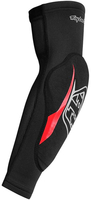 Troy Lee Designs Raid Gomitiere,  nero-rosso,  dimensione XL 2XL per uomo