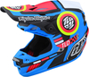 Troy Lee Designs SE5 Drop In MIPS Casco Motocross,  nero-rosso-blu,  dimensione XL