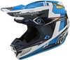 Troy Lee Designs SE5 Graph Casco Motocross,  blu,  dimensione XS
