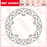 TRW Lucas Brake disc MST239RAC, rigido
