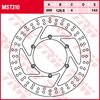 TRW Lucas Brake disc MST310,  rigido