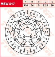 TRW Lucas Freno disco MSW217,  galleggiante